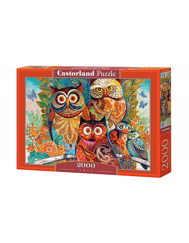 Puzzle 2000 pièces - CASTORLAND - David Galchutt : Hiboux